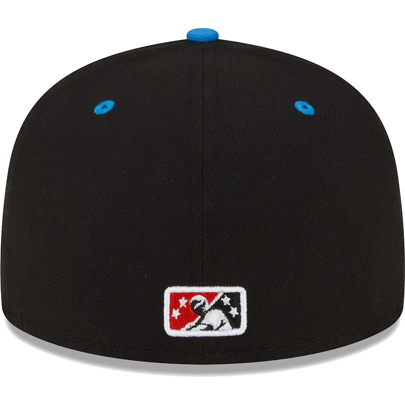 Men's New Era Black/Blue Rocket City Trash Pandas Copa De La Diversion 59FIFTY Fitted Hat
