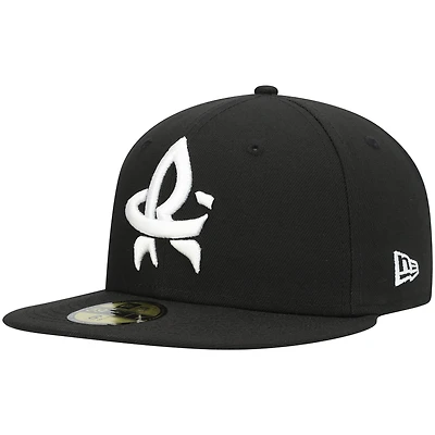 Men's New Era Black Rocket City Trash Pandas Authentic Collection Team Alternate 59FIFTY Fitted Hat