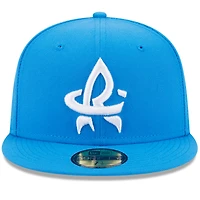 Casquette ajustée 59FIFTY à logo alternatif pour homme New Era bleue Rocket City Trash Pandas Authentic Collection