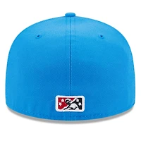 Men's New Era Blue Rocket City Trash Pandas Authentic Collection Alternate Logo 59FIFTY Fitted Hat