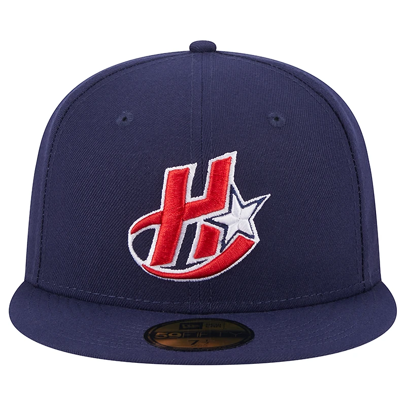 Men's New Era Navy Rocket City Trash Pandas Theme Nights Stars  59FIFTY Fitted Hat
