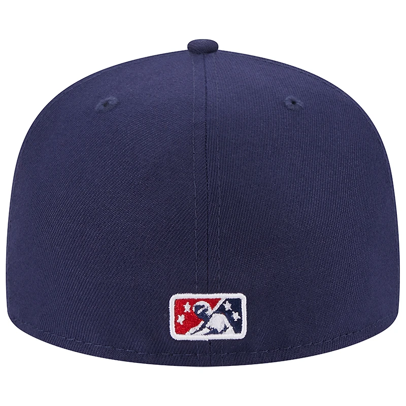 Men's New Era Navy Rocket City Trash Pandas Theme Nights Stars  59FIFTY Fitted Hat