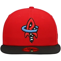 Men's New Era Red Rocket City Trash Pandas Authentic Collection Team Alternate 59FIFTY Fitted Hat