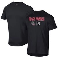 T-shirt technique Under Armour Black Rocket City Trash Pandas pour homme