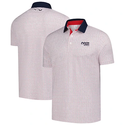 Men's Puma  White Rocket Classic Volition Golf Tee Polo