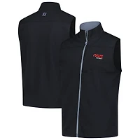 Gilet en tricot ottoman classique FootJoy Black Rocket pour homme, entièrement zippé