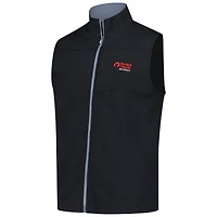 Gilet en tricot ottoman classique FootJoy Black Rocket pour homme, entièrement zippé