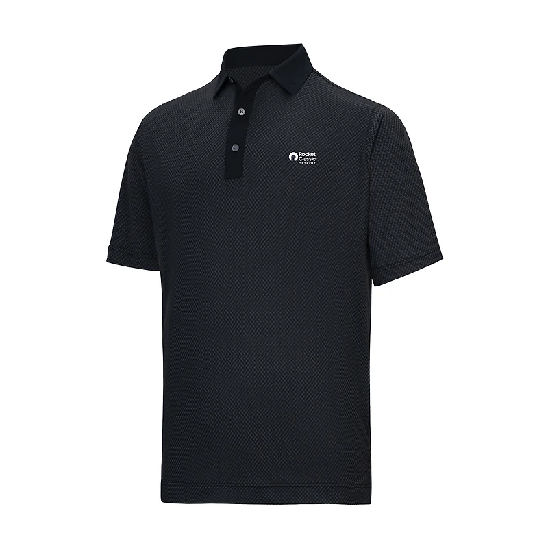 Polo FootJoy Black Rocket Classic Star Geo Pique ProDry pour homme