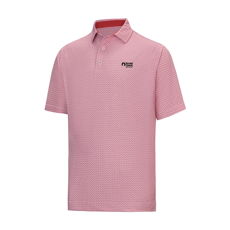 Men's FootJoy Red Rocket Classic Scallop Geo Pique ProDry Polo
