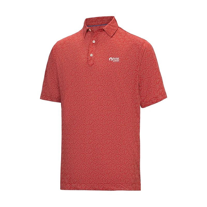 Polo FootJoy Red Rocket Classic Wingtip Floral Lisle pour homme