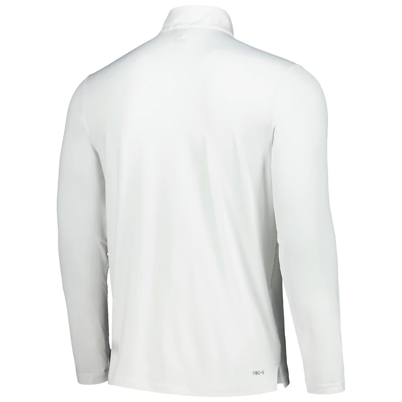 Men's Puma White Rocket Mortgage Classic YOU-V Quarter-Zip Top