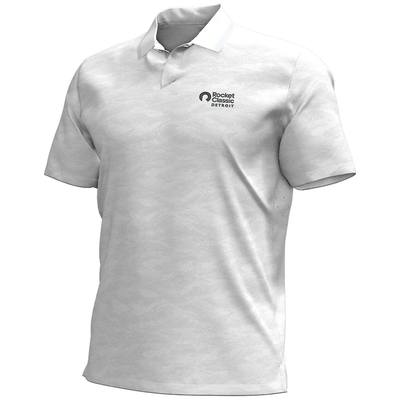 Men's Under Armour  White Rocket Classic Drive Chill Camo Performance Polo