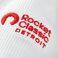 Polo sans manches Rocket Classic FootJoy blanc à dos nageur ProDry pour femme