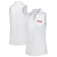 Women's Rocket Classic FootJoy White Racerback ProDry Sleeveless Polo