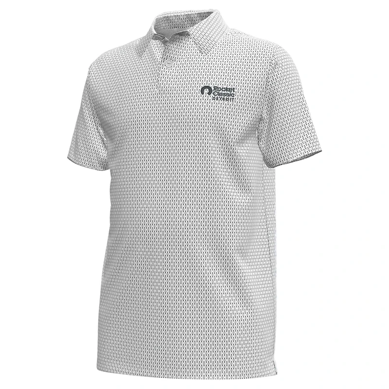 Youth Under Armour  White Rocket Classic Drive Print Polo