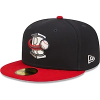 Men's New Era Navy Rome Braves Authentic Collection Team Home 59FIFTY Fitted Hat