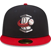 Men's New Era Navy Rome Braves Authentic Collection Team Home 59FIFTY Fitted Hat