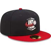 Men's New Era Navy Rome Braves Authentic Collection Team Home 59FIFTY Fitted Hat