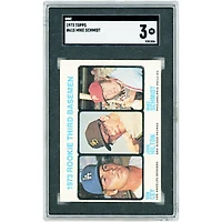Ron Cey, John Hilton & Mike Schmidt 1973 Topps '73 Rookie Third Basemen #615 SGC Authenticated 3 Rookie Card
