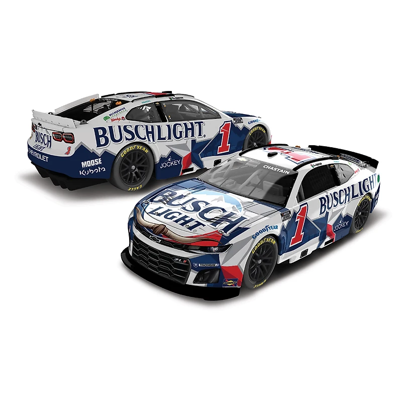 Action Racing Ross Chastain 2025 #1 Busch Light For The Love of Texas 1:24 Autographed Die-Cast Chevrolet Camaro
