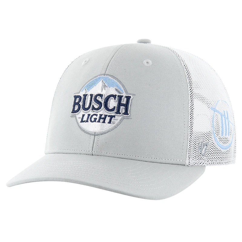 Men's '47  Gray Ross Chastain Busch Light Four Hit Trucker Adjustable Hat