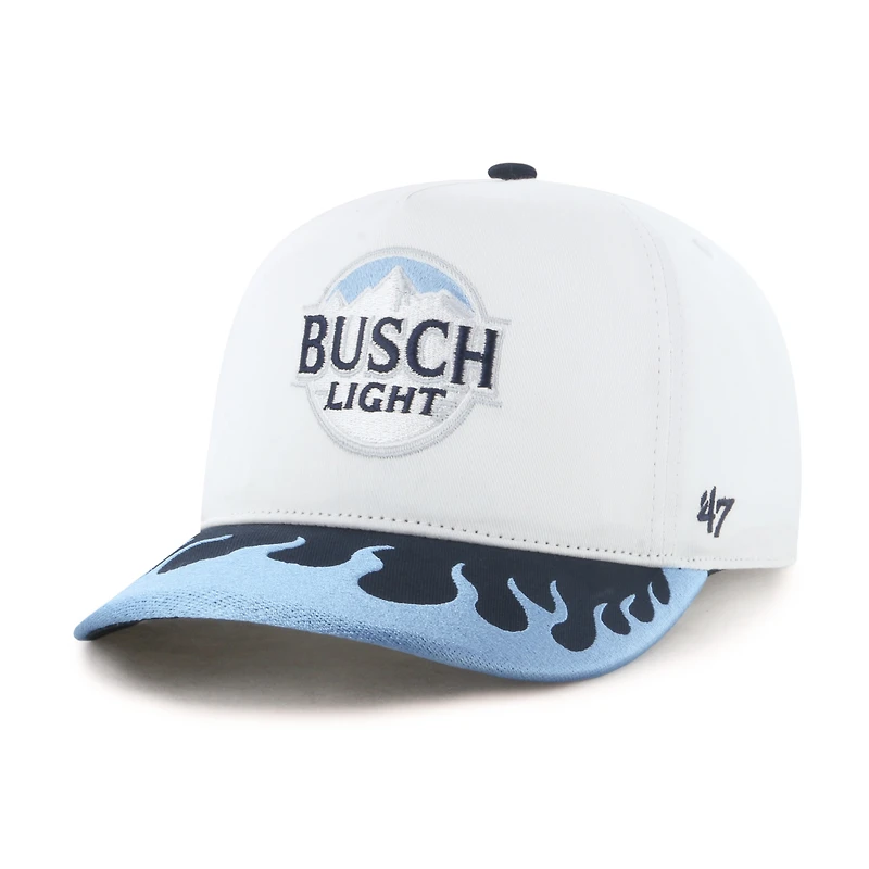 Men's '47 White/Light Blue Ross Chastain Flame Hitch Adjustable Hat