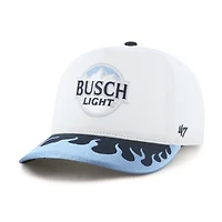 Men's '47  White/Light Blue Ross Chastain Flame Hitch Adjustable Hat