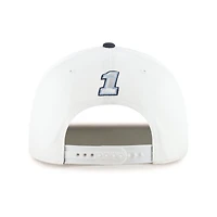Men's '47  White/Light Blue Ross Chastain Flame Hitch Adjustable Hat