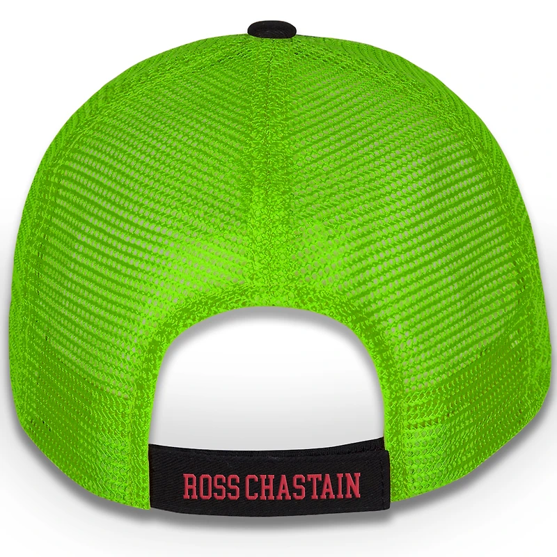 Men's Checkered Flag Sports Black/Green Ross Chastain Gas It & Smash It Adjustable Hat