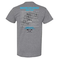T-shirt homme à damier sport anthracite chiné Ross Chastain, calendrier NASCAR 2026