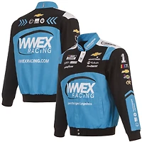 Men's JH Design  Black Ross Chastain WWEX Twill Uniform Full-Snap Jacket