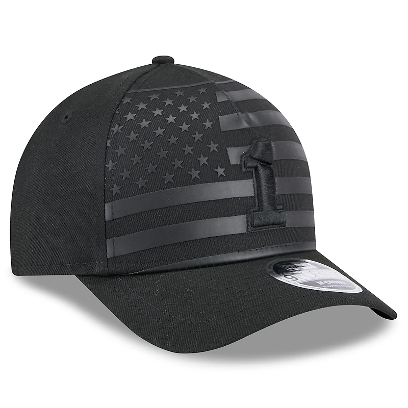 Men's New Era Black Ross Chastain American Flag 9FORTY M-Crown A-Frame Adjustable Hat