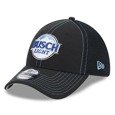 Men's New Era  Black Ross Chastain Busch Light 39THIRTY Flex Hat