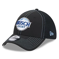 Men's New Era  Black Ross Chastain Busch Light 39THIRTY Flex Hat