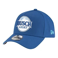Casquette ajustable New Era bleue NASCAR Ross Chastain Busch Light 9FORTY pour homme