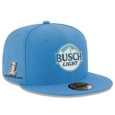 Casquette ajustable Snapback 9FIFTY Ross Chastain Busch Light New Era pour hommes, bleue