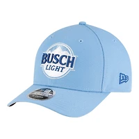 Men's New Era Light Blue Ross Chastain Busch Light 9FORTY M-Crown Adjustable Hat
