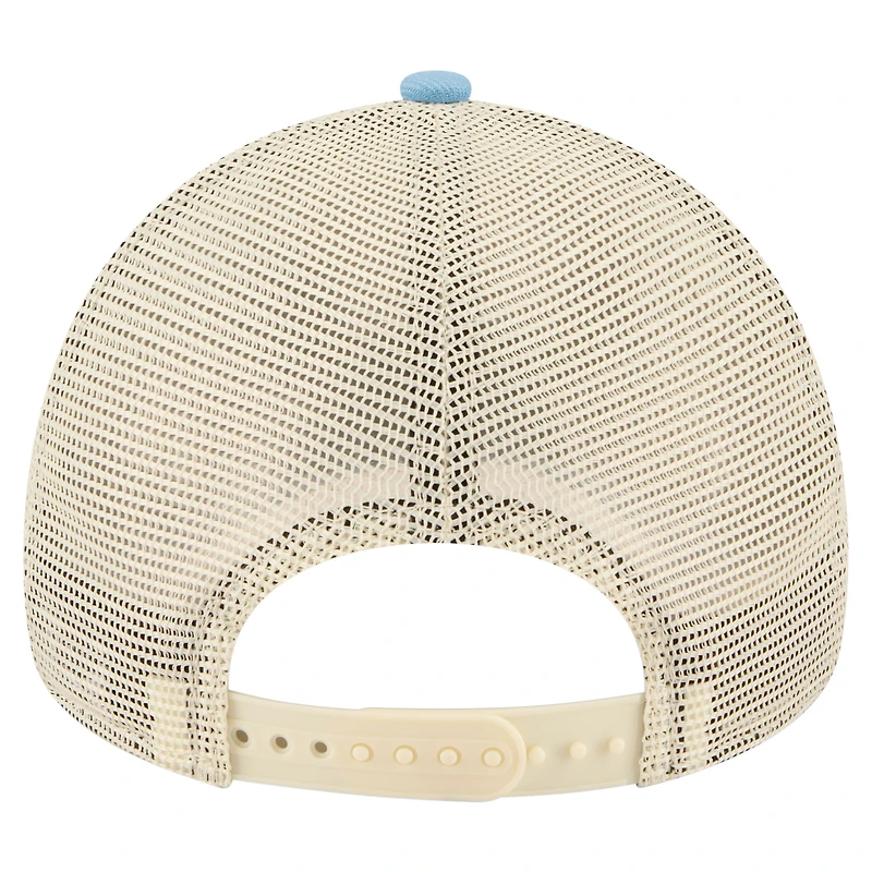 Men's New Era  Light Blue Ross Chastain Trackhouse Driver Number A-Frame 9FORTY Trucker Rope Adjustable Hat