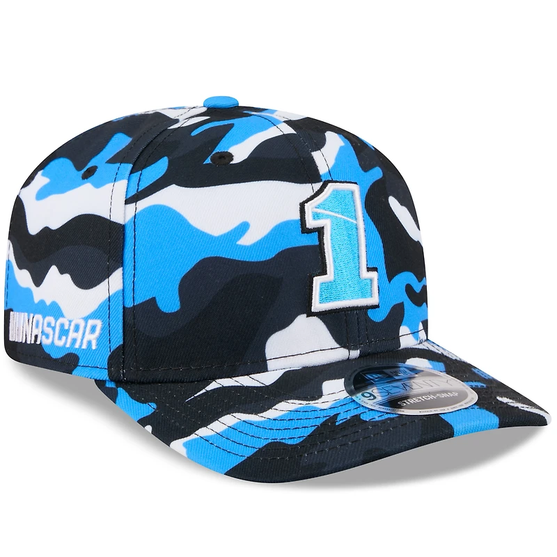 Casquette New Era Ross Chastain camouflage bleu 9SEVENTY pour homme