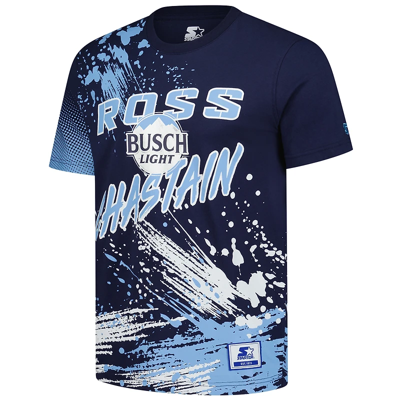 Men's Starter Blue Ross Chastain Touchdown Extreme T-Shirt