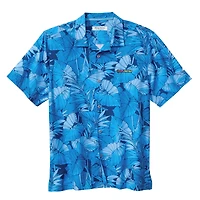 Men's Tommy Bahama Blue Ross Chastain Coast Nuevo Fronds IslandZone Button-Up Shirt