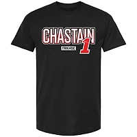 T-shirt de voiture Ross Chastain noir la collection Trackhouse Racing Team pour hommes