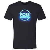 T-shirt noir pour homme de la collection Trackhouse Racing Team avec voiture Ross Chastain
