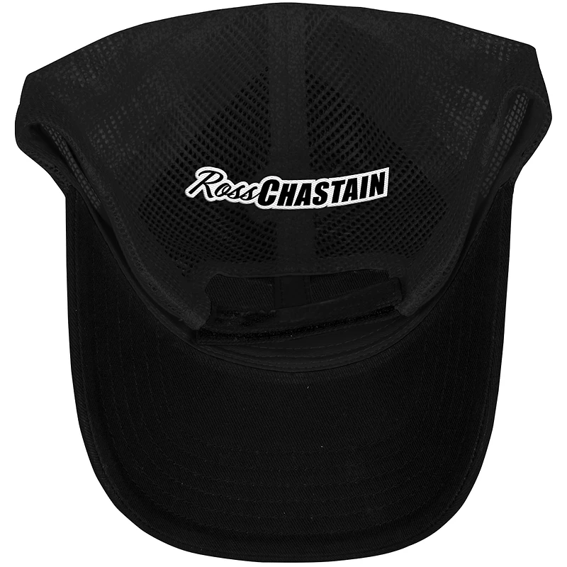 Casquette ajustable noire Ross Chastain Melon Man pour homme, collection Trackhouse Racing Team