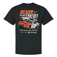 Men's Trackhouse Racing Team Collection Black Ross Chastain #1 Kubota T-45 Flag T-Shirt