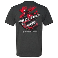 T-shirt pour homme de la collection Trackhouse Racing Team, motif voiture Ross Chastain, anthracite chiné