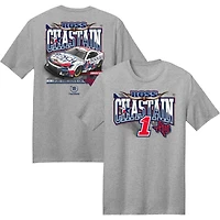 T-shirt pour homme de la collection Trackhouse Racing Team, gris chiné, Ross Chastain Busch Light Car