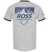 T-shirt à sonnerie légère de la collection Trackhouse Racing Team pour hommes, gris chiné, Ross Chastain Busch