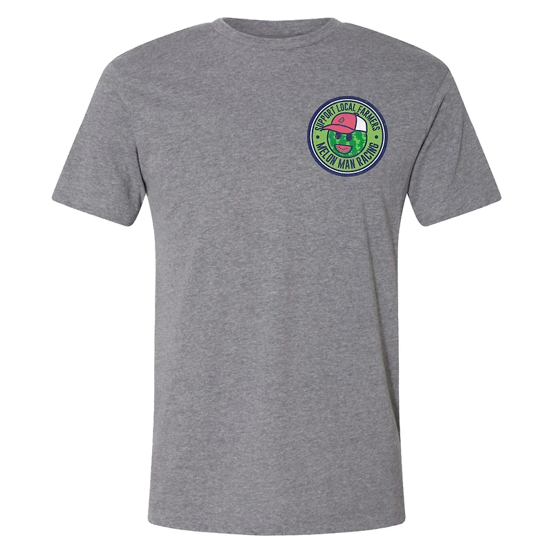 Men's Trackhouse Racing Team Collection Heather Gray Ross Chastain Melon Man T-Shirt