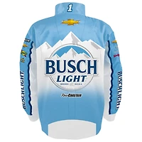 Men's Trackhouse Racing Team Collection  Light Blue Ross Chastain Busch Full-Snap Nylon Uniform Jacket